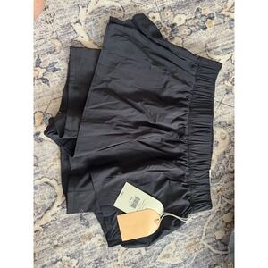 Blogilates Ruffle Short Jet Black Athletic Lightweight Lounge Size S